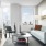 a living room with a couch and a coffee table
